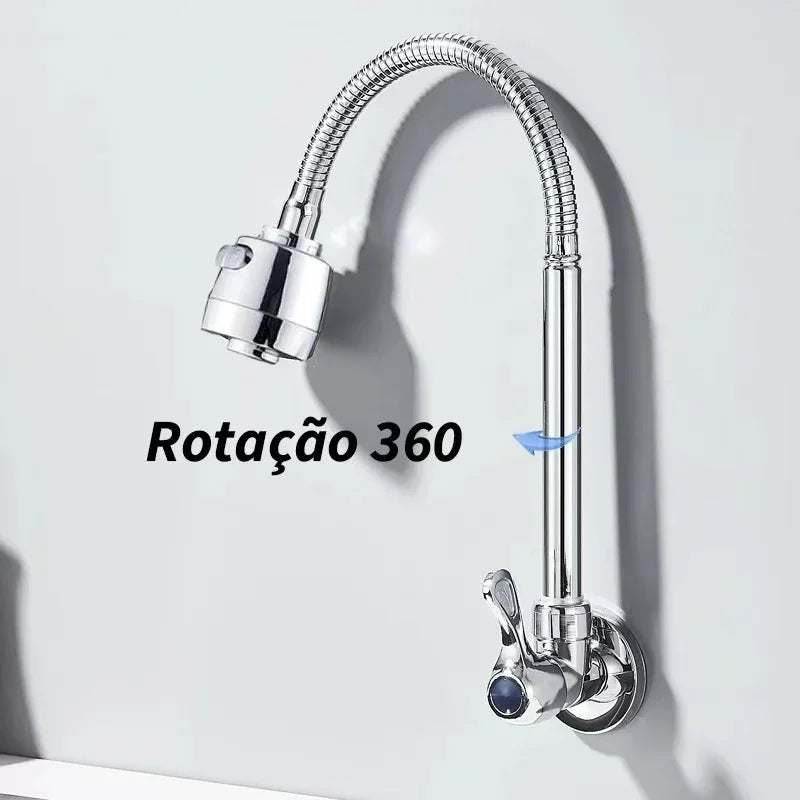 Torneira Dobravél Silver