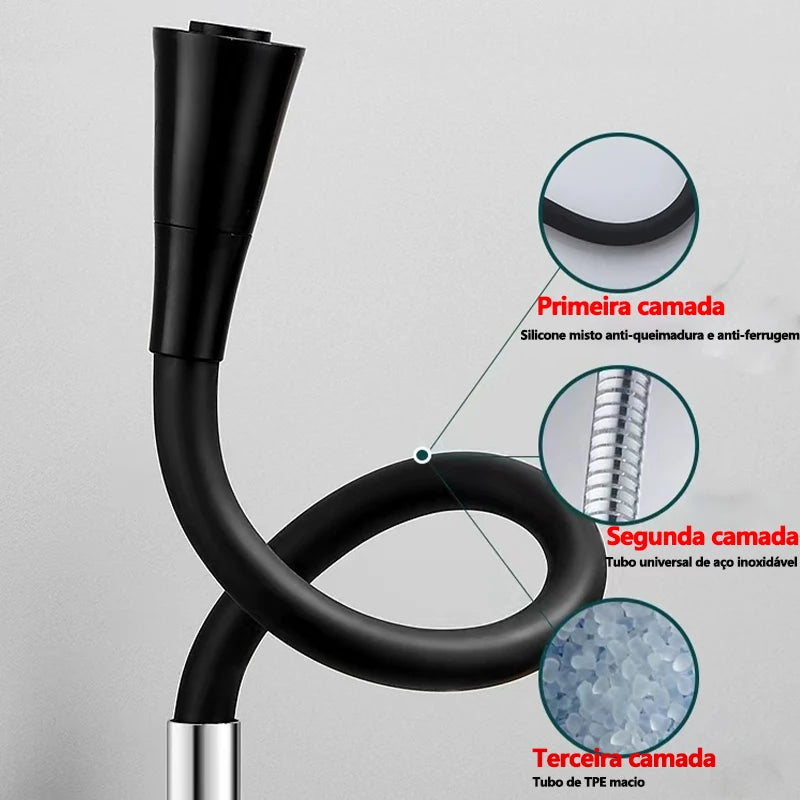 Torneira Flex Cone Black