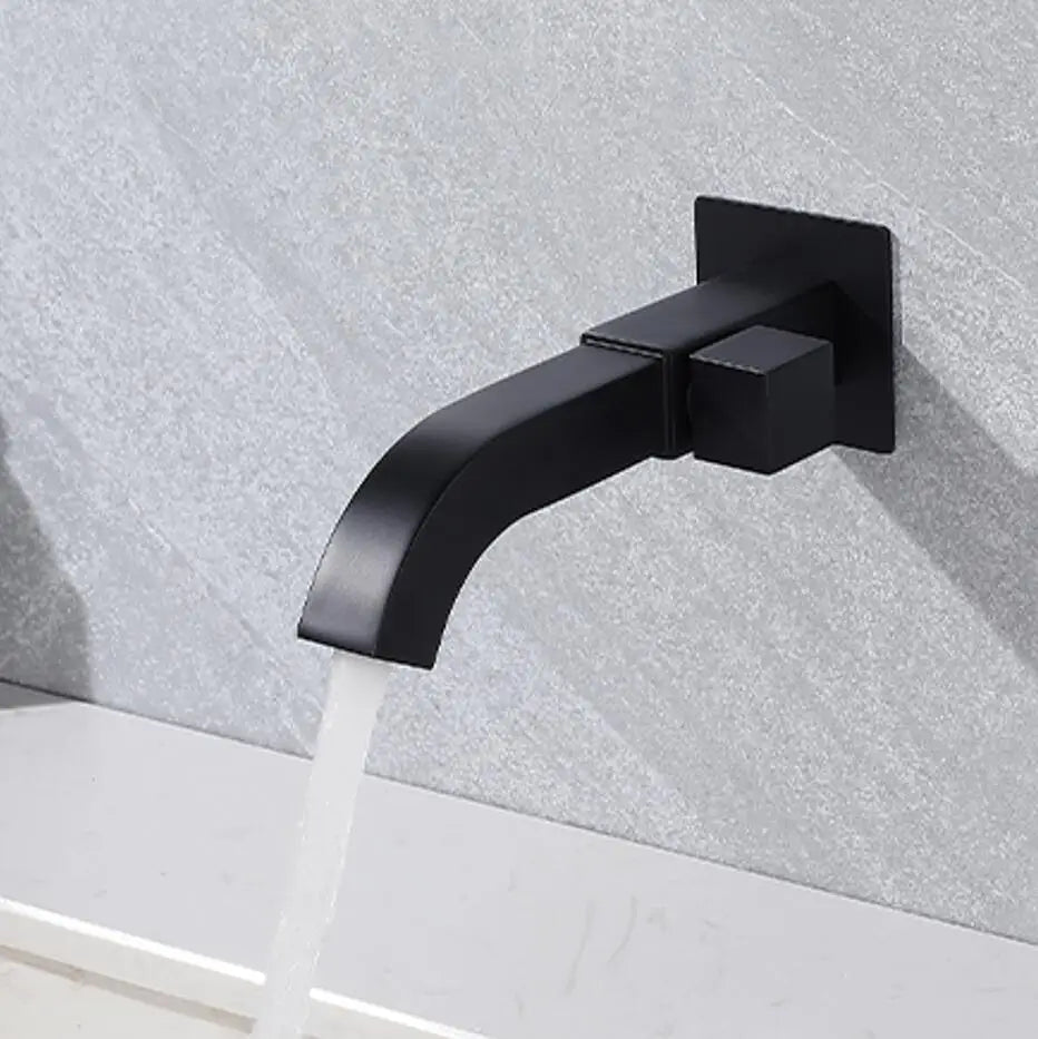 Torneira Escovada para Banheiro com Alavanca Lateral Design Moderno