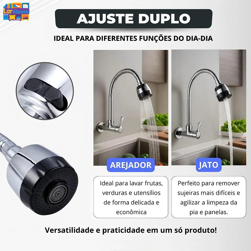 Torneira Gourmet Flex Touch Black