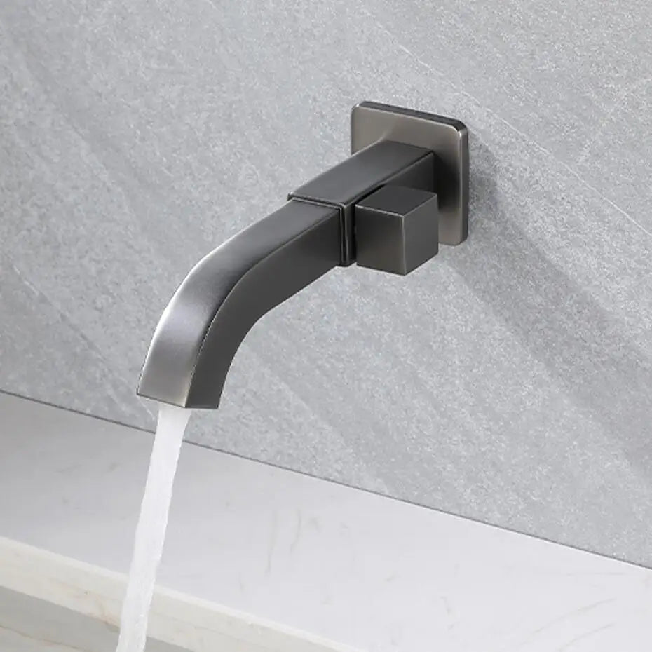 Torneira Escovada para Banheiro com Alavanca Lateral Design Moderno