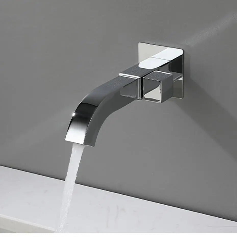 Torneira Escovada para Banheiro com Alavanca Lateral Design Moderno